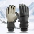 thumbnail image 2 of Breezora Men Thermal Warm Gloves with Slip Screen Technology Waterproof Windproof for Winter Sports Bicycle Riding and Outdoor Activities Grey, 2 of 7