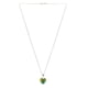 thumbnail image 5 of Juego de aretes y cadena con dije en forma de Corazón, plata mexicana ley .925, Vitral, 5 of 5
