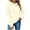 Beige, variant on Ruimatai Women's Christmas Print Long Sleeve T-Shirt Casual Loose Fit Soft Polyester Top