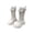 White, variant on Fozruso Girls Winter Fashion Boots High Top Ankle Shoes With Pearl Buckle Design For Toddler Kids Youth Casual Dress Wear,Winter Boots Sizes 2.5 Big Kid(10.5-11 Years)
