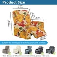 thumbnail image 7 of Xoenoiee Pumpkin Maple Leaves Print Recliner Chair Cover Stretch Sofa Slipcover Sofa Cover Thanksgiving Decoration 4-Pieces Furniture Protector Couch Cover with Elastic Bottom, 7 of 7