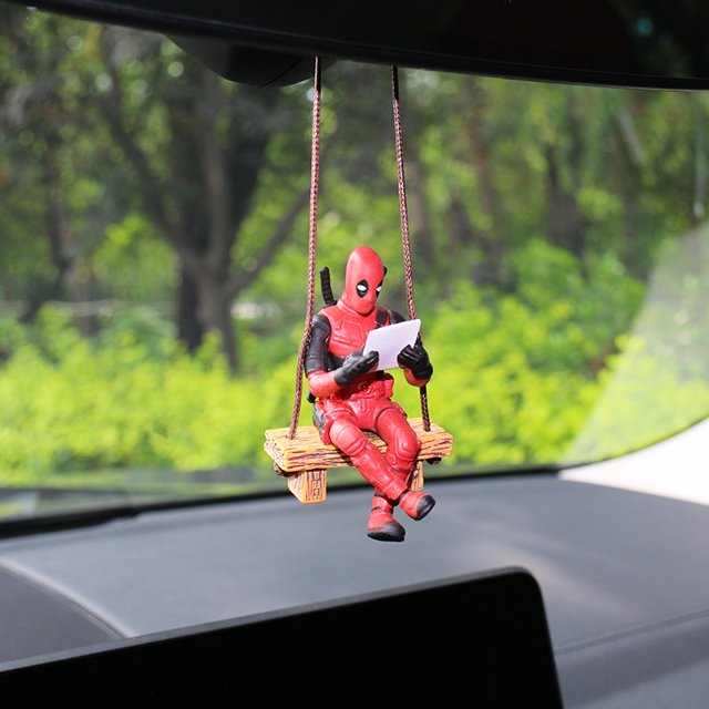 Deadpool Auto Parts, Rearview Mirror Pendants, Fun Auto Parts, Suitable For Car Home Suspension--SinKeeU