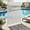 Stripes White, variant on BouPower Metal Privacy Screen Outdoor,Garden Divider Decorative Garden Divider Panel with Heavy Duty Stand,Weatherproof Freestanding Modern Privacy Fence for Patio,Deck,Backyard & Balcony