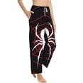 thumbnail image 2 of Daiia Spider On The Web Women's Sleep Pant with Pockets and Drawstring,Pajama Pants-Medium, 2 of 9