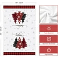 thumbnail image 6 of Red Pine Trees Merry Christmas Kitchen Towels Dish Towels, 18x26 Inch Believe Winter Xmas Holiday Decoration Hand Towels Set of 2, 6 of 6