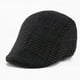 thumbnail image 5 of Gorro a cuadros de estilo coreano para otoño e invierno, boina cálida de tela cepillada, gorro para amantes, gorro de invierno., 5 of 6