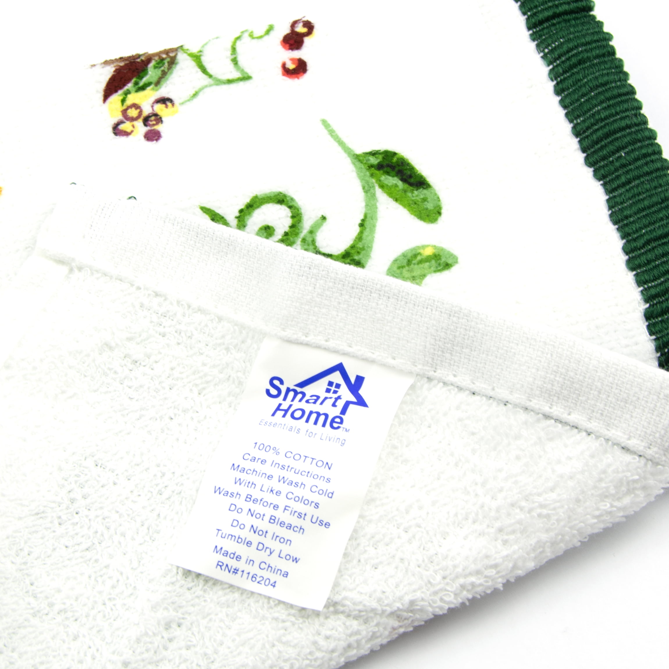 Fresh Picked Berries - Hanging Kitchen Towel with Button — Sunnyside Haven