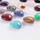 thumbnail image 5 of 1 pieza de piedras y cristales naturales auténticos de 25 x 10 mm, piedras preciosas de amor con forma de corazón grande, 7 chakras, bricolaje para collares, curación, Reiki, minerales S17, 5 of 5