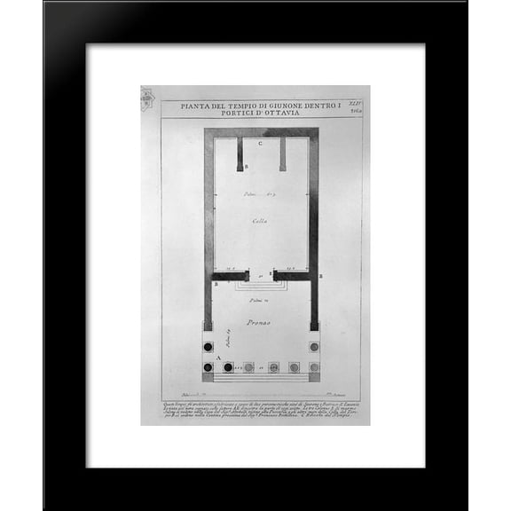 The Roman antiquities, t. 4, Plate XLIV. Plan of the Temple of Juno in the Po...