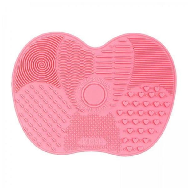 4x Almohadilla Limpiadora de Brochas de Maquillaje Portátil Fácil de Limpiar/Estera de Limpieza de Brochas de Maquillaje de Silicona Plegable Compacta 4 piezas