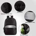 thumbnail image 5 of Trailmaker (24 Pack) 17" Backpack – Reflective School Backpack with Padded Straps, Water Bottle Pockets for Kids & Adults, School Travel Camp (Black), 5 of 15