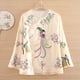 thumbnail image 4 of Blusas de mujer Tops bordados Tops de mujer Túnica Camisas sueltas Casual y de trabajo, ropa tradicional Adepaton BST3006081-2, 4 of 7
