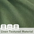 thumbnail image 4 of DriftAway Double Layer Linen Blackout Tie Up Curtains Thermal Insulated Fully Lined Balloon Roman Shade Bathroom Window Adjustable Rod Pocket for Small Window 39 Inch by 55 Inch Olive Green, 4 of 5