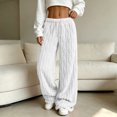 thumbnail image 2 of Yirov Fluffy Pajama Pants for Women Comfy Soft Fuzzy Pj Bottoms Loungewear Drawstring Fleece Sleepwear for Winter, 2 of 7