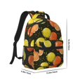 thumbnail image 2 of Uemuo Orange Lemon Printed Student Durable Water-resistant Backpack,Travel Backpack,Outdoor Activities Backpack, Laptop Backpack, Multi-compartment Backpack, 2 of 5