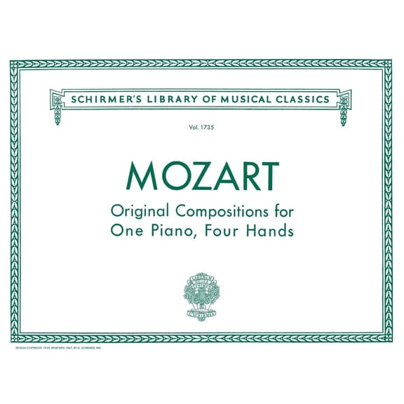Original Compositions for Piano, 4 Hands: Schirmer Library of Classics Volume 1735 Piano Duet (Paperback)