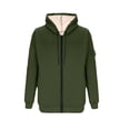 thumbnail image 5 of Fleece Lined Hoodies for Men Fall Winter Long Sleeve Relaxed Fit Casual Zip Up Jacket Sweatshirt Coat Outerwear with Pockets, 5 of 6