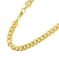 thumbnail image 2 of JewelStop 10k Semi-solid Yellow gold 5.3mm Lite Miami Cuban Curb 20" Mens Chain, 2 of 5