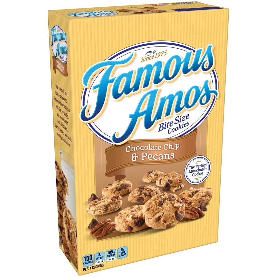 Famous Amos Bite Size Chocolate Chip & Pecans Cookies, 12.4 Oz., 12