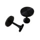 thumbnail image 5 of 2 soportes decorativos para cortinas, accesorios de pared elegantes. Negro, 5 of 9