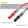 thumbnail image 4 of Multimeter Test Leads, 24pcs Electrical Multimeter Test Leads with Alligator Clips, Test Probe, Spring Jack, Banana Plug for Multimeters Clamp Ammeter Electrical, 4 of 5