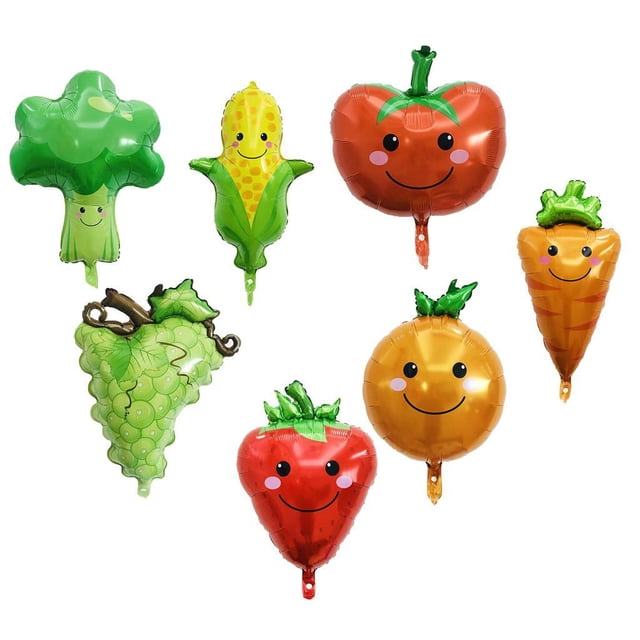 Toystoory Fruit Vegetable Cartoon Aluminum Balloon Birthday Balloon Decoration Party Kits de decoración para fiestas