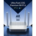 thumbnail image 2 of Cudy AX3000 Multi Gigabit Dual Band WiFi 6 Mesh Router, 2.5Gbps WAN RJ45 Port, 4 Gigabit RJ45 Ports, 4 5dBi Antennas, MU-MIMO, OpenVPN, Wireguard, Zerotier, Ipsec VPN, Cloud APP, 2 of 9