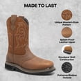 thumbnail image 2 of Botas de Trabajo NORTIV 8 con Punta de Acero Estilo Western Talla 10.5, 2 of 7