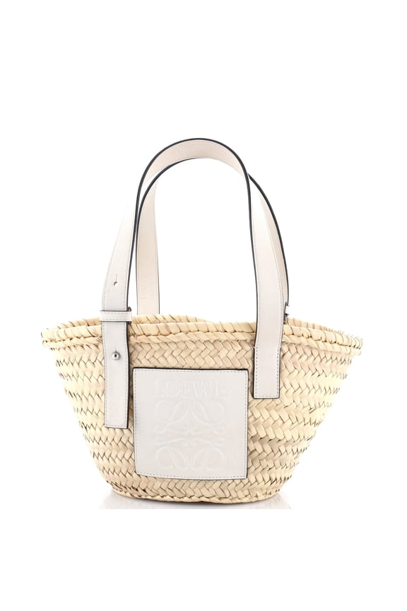 Pre-Owned Basket Tote Raffia Small By Rebag