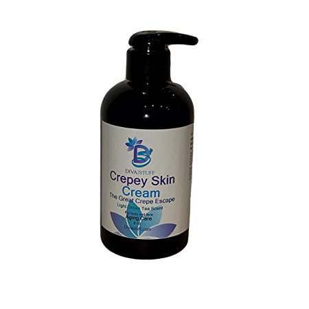 Crepey Skin Body & Face Cream With Hyaluronic Acid, Alpha Hydroxy and More, Diva (Best Treatment For Crepey Skin On Hands)