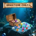 thumbnail image 3 of 1 Set of 15 Pcs Acrylic Gemstones Kids Gemstone Toys with Pirate Treasure Chest Box, 3 of 4