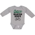 thumbnail image 3 of Inktastic Biking Future Mountain Biker Boys or Girls Long Sleeve Baby Bodysuit, 3 of 5