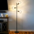 thumbnail image 4 of Brightech Robin Industrial Rustic Pole Tree Floor Lamp w/ 3 Ampoules Vintage Edison, 4 of 10