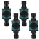 thumbnail image 4 of Ajuste de la Manguera de Agua, Conector de la Manguera de Jardín de 4 Piezas Resistente a la Corrosión Reemplazo de Doble Cabeza para Invernadero, 4 of 7