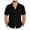 Black, variant on kamemir Men's Short-Sleeve Chambray Shirt(White,XL)