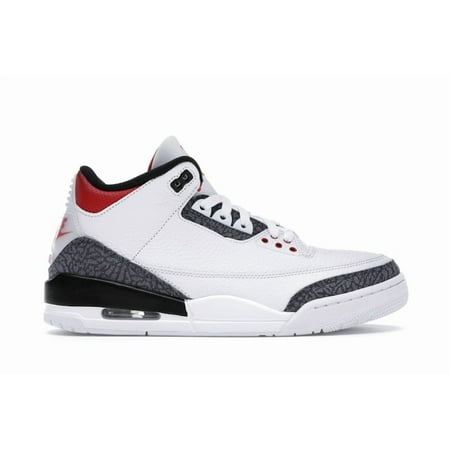 Jordan Men's 3 Retro SE Fire Red Denim (2020) Basketball Shoes, from StockX