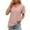 Rose Gold, variant on Njoeus Going Out Tops for Women, Shirts for Women Womens Tops Short Sleeve Eyelet T-Shirt V-Neck Summer Casual Shirts for Women Tunic Blouse with Pocket S-XXL