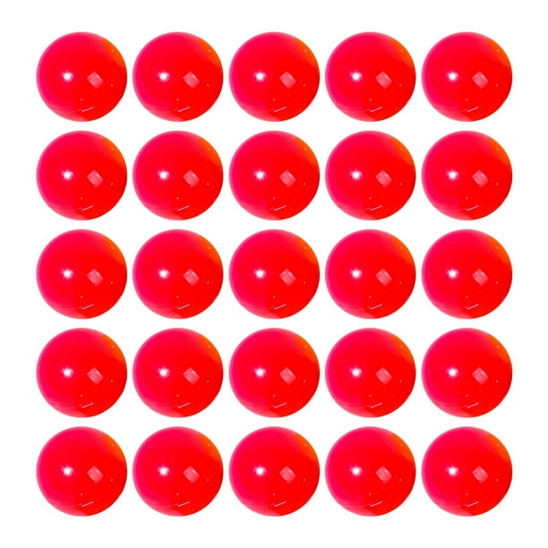 25 piezas Bingo Ball Tally Ball Apertura Dispositivos portátiles de reemplazo Raffle Balls Calling Balls para Home Market Regal Game Parties rojo Sunnimix Bola de bingo