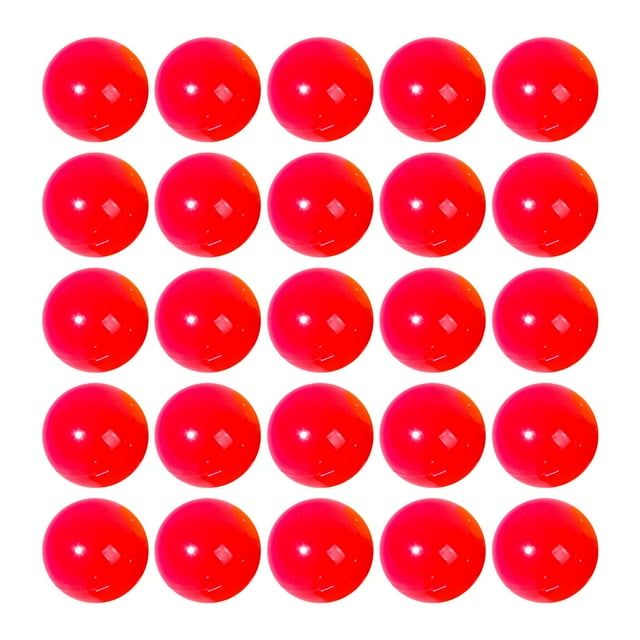 25 piezas Bingo Ball Tally Ball Apertura Dispositivos portátiles de reemplazo Raffle Balls Calling Balls para Home Market Regal Game Parties rojo Sunnimix Bola de bingo