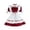 A-Red244, variant on Women Ruffled Maid Costume Lace Up Tiered Dress Set Themed Event Costumes