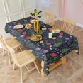 thumbnail image 3 of Pioneer Flower Floral Print Pattern Rectangle Tablecloth 60"x120", Waterproof Polyester Table Cloth, Wipeable Spillproof for Dining Camping Indoor Outdoor, 3 of 6