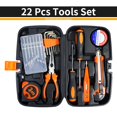 thumbnail image 3 of Home Tool Kit Set 22 Pcs | Electrical Repair Tool, Storage Kit Set & Emergency Use | Screwdriver, Hammer, Hex Key, Insulated & Measuring Tape, Cutter & Pliers, All Kit Set & Accessories, 3 of 5