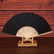 thumbnail image 1 of Maojin Patrón plegable danza boda fiesta encaje seda plegable mano color sólido ventilador, 1 of 2