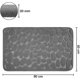 thumbnail image 2 of Non-Slip Memory Foam Bath Mat - Bath Mat 50 x 80 cm - Gray, 2 of 4
