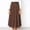 E-943Coffee, variant on FAOWME Women's Skirt Elastic Waist Polka Dot Print Elegant Comfortable Fashion Skirts For Casual Daily Wear,Black,L