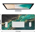 thumbnail image 2 of Extended Large Mouse Pad XXL Gaming Mousepad . x . Big Computer Keyboard Desk Pad Mouse Mat with Stitched Edges and Base for Office Gaming Marble, 2 of 7
