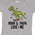 thumbnail image 4 of Inktastic Mimi and Papa Love Me Grandchild Dinosaur Boys Baby Bodysuit, 4 of 5
