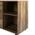 thumbnail image 7 of Accent Chest Drawer Office Storage Cabinet-Color:Walnut,Size:3 Drawer with 2 Shelf, 7 of 7
