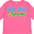 thumbnail image 4 of Inktastic Sous Chef in Training Boys or Girls Long Sleeve Toddler T-Shirt, 4 of 5