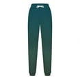 thumbnail image 2 of Joggers for Women UK Solid Colour Workout Sweatpants with Pockets Wide Leg Cargo Trousers Baggy Jogging Joggers High Waisted Tracksuit Bottoms Casual Lounge Active Pants, 2 of 5
